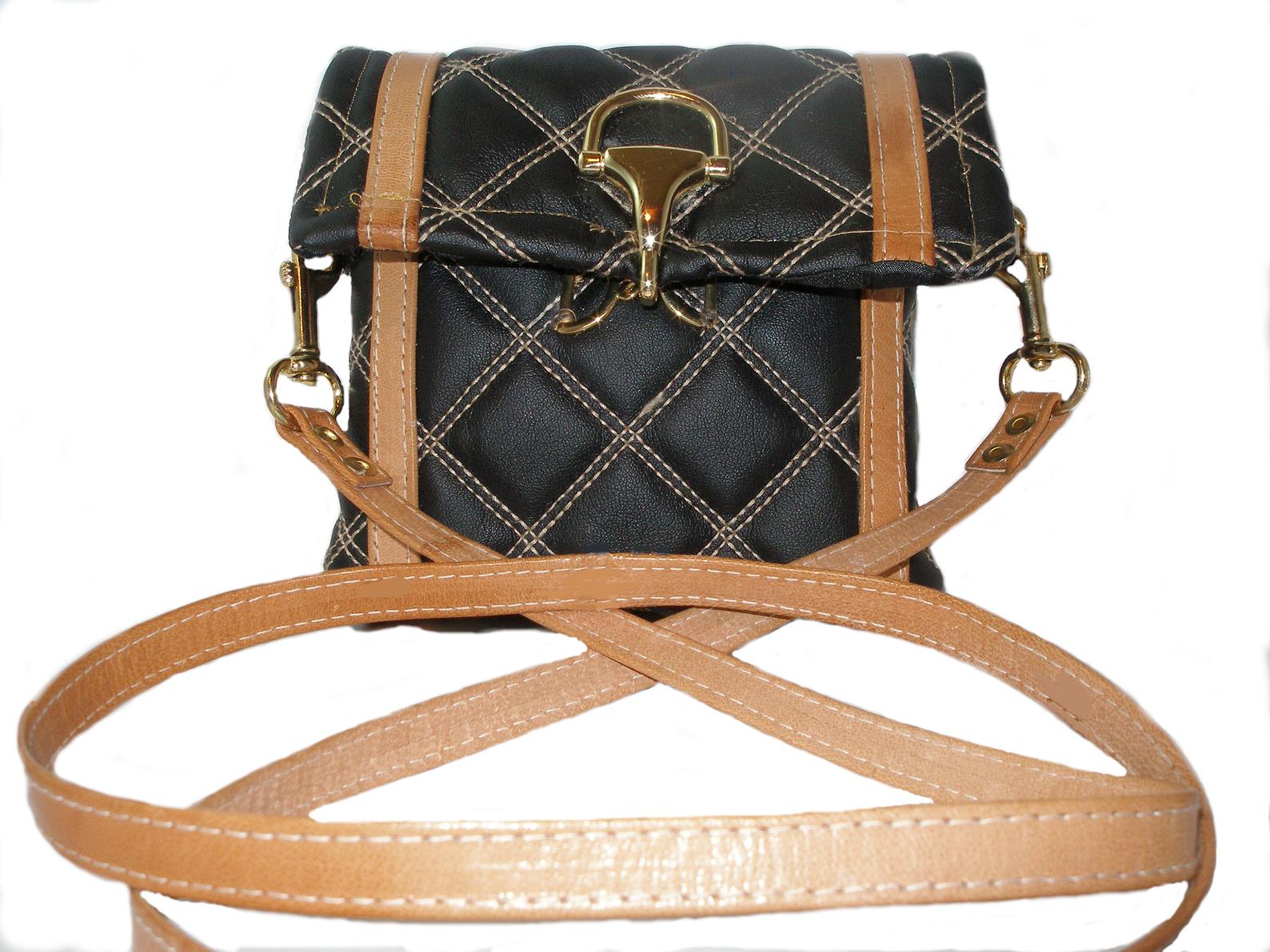 Black and Tan China Aroh Purse